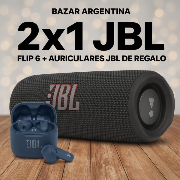 Parlante JBL Flip 6 + Auriculares de REGALO - Image 2