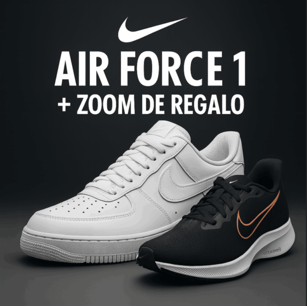Combo Nike Air Force 1 + Zoom de REGALO